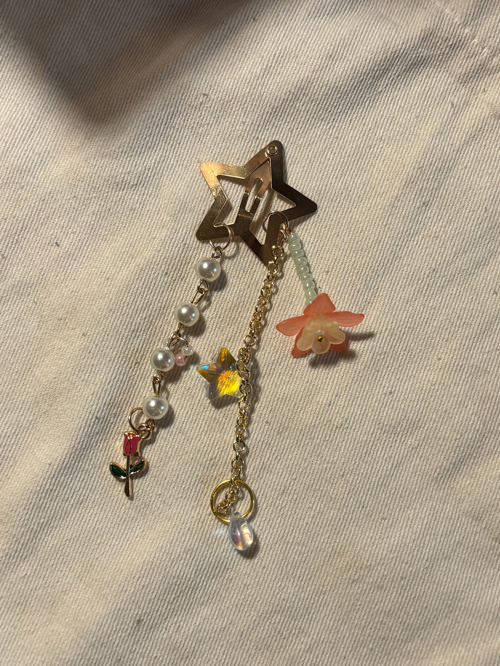 Floral Decorated Hair Clip