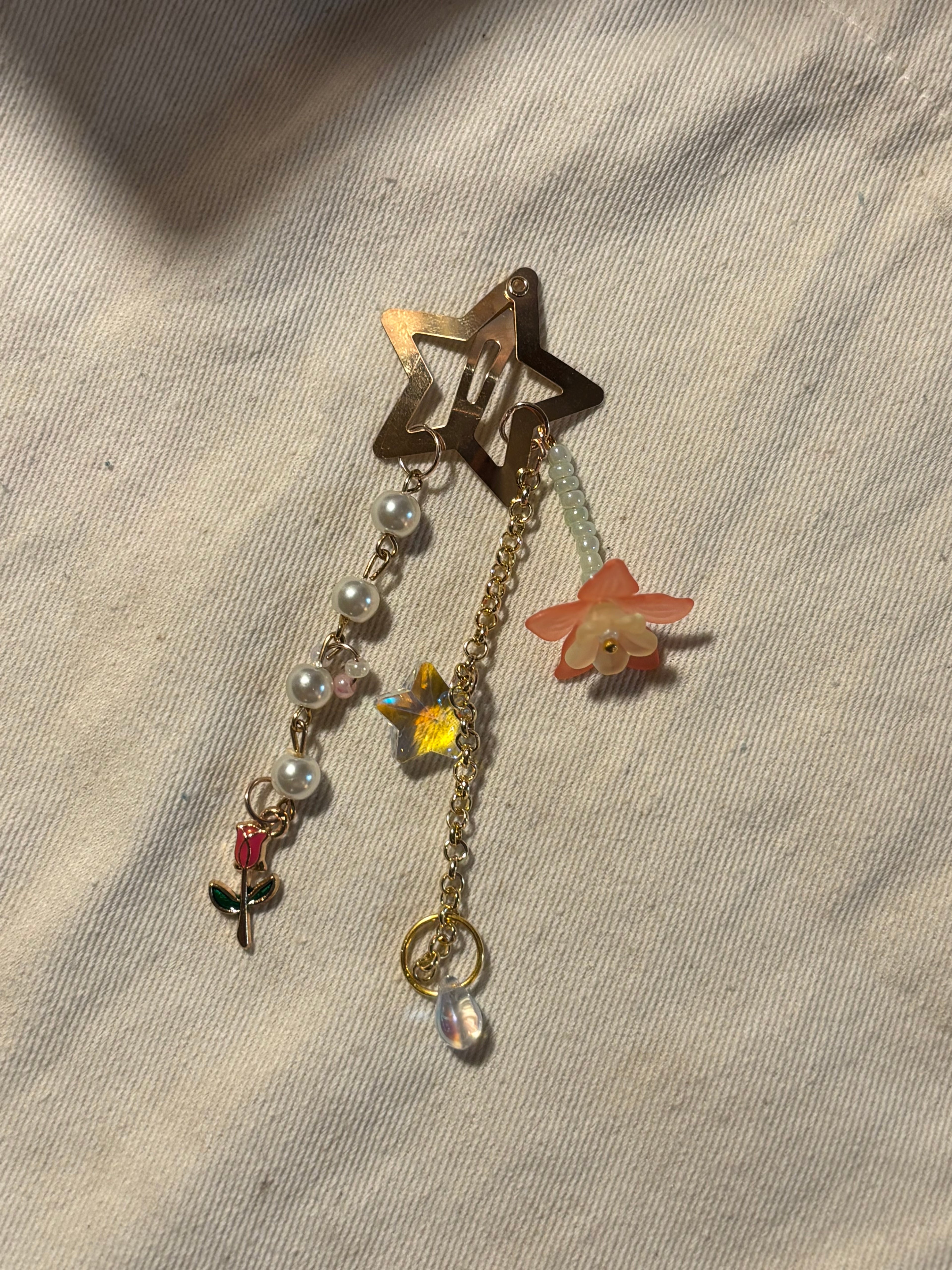 Floral Decorated Hair Clip
