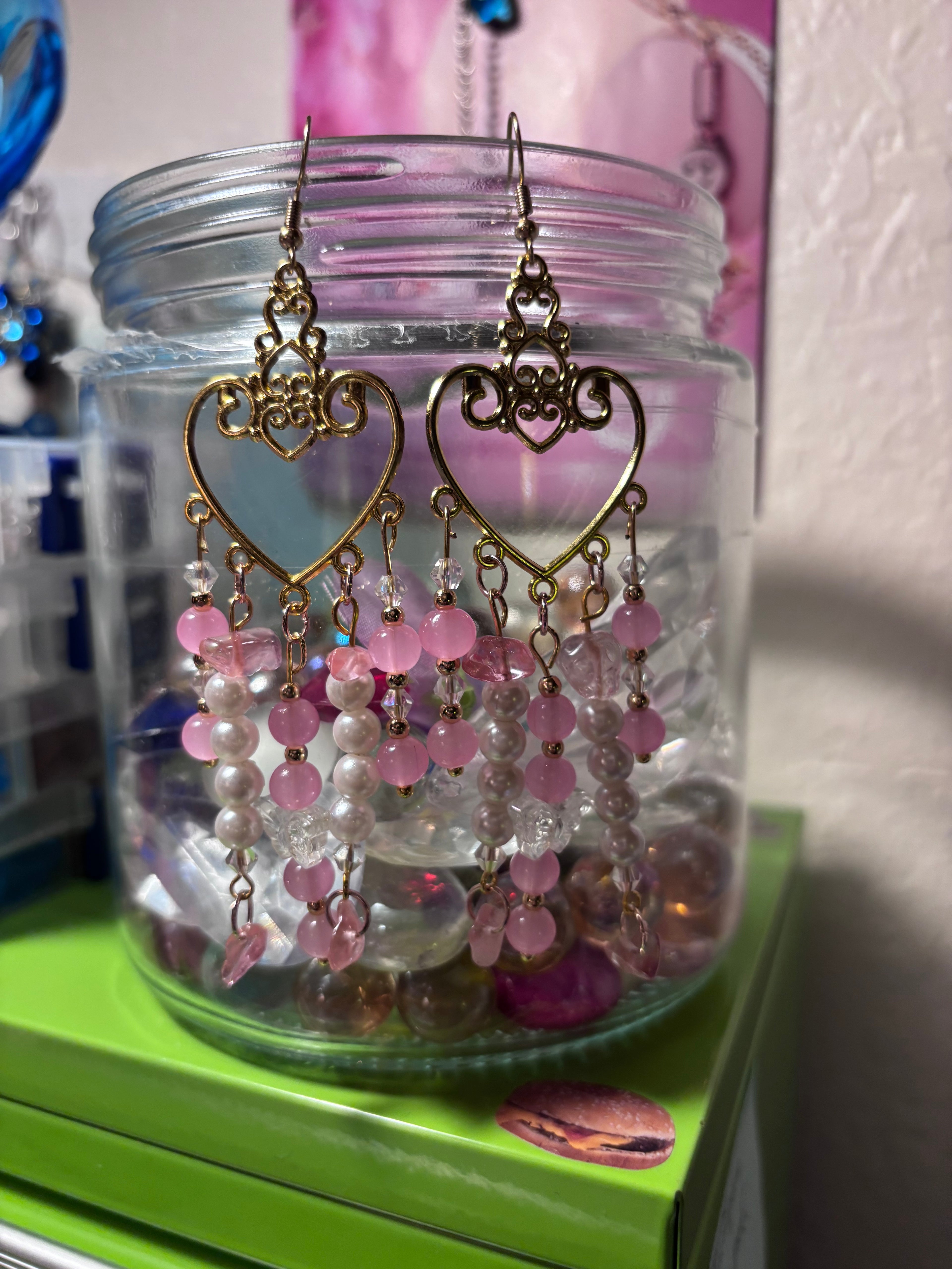 Gold Heart Earrings