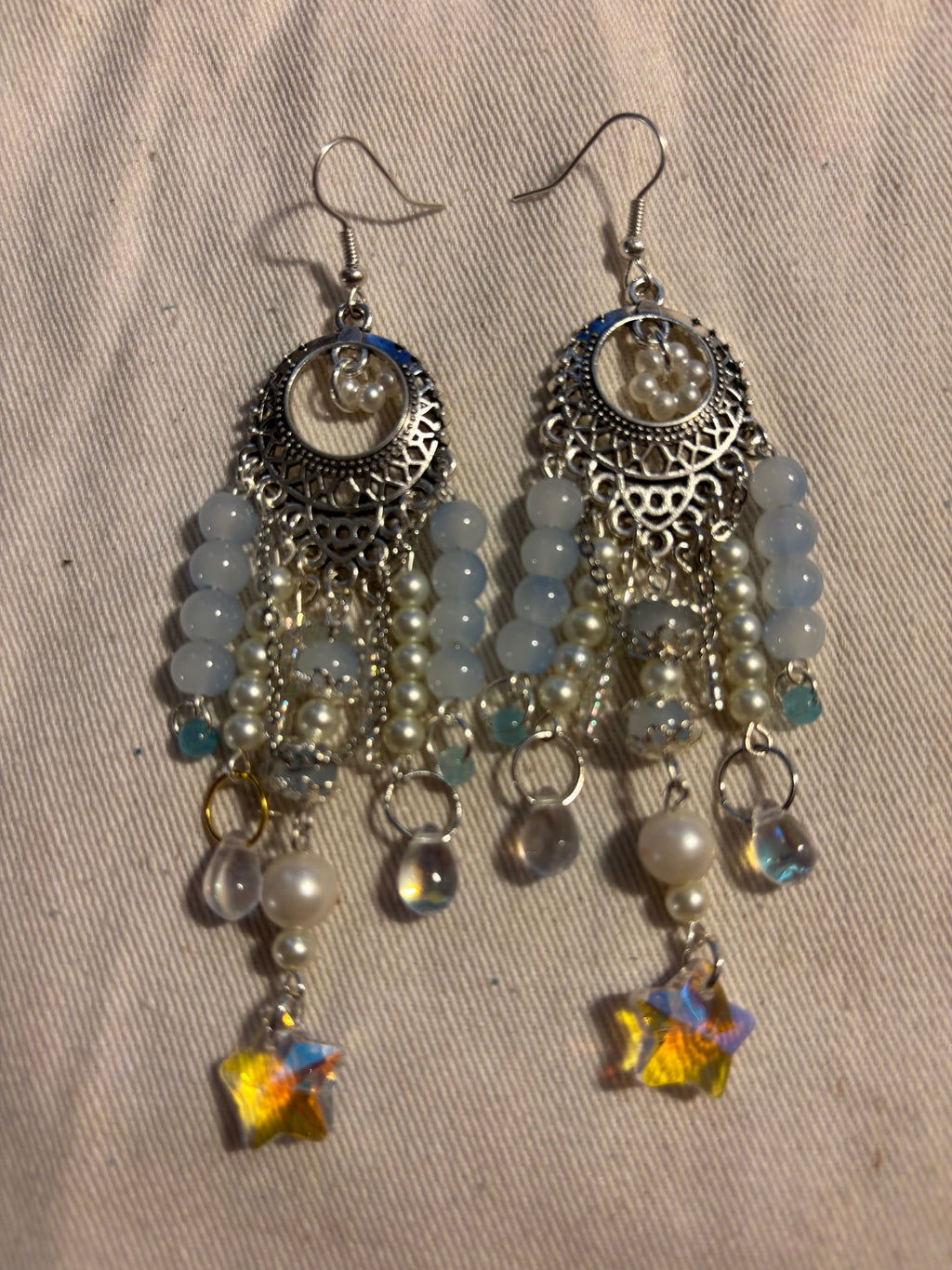 Crystal Sky Petals Earrings