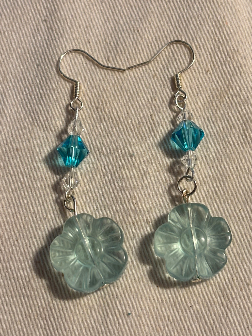 Silver Sea Bloom Earrings