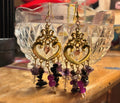 Custom Purple Earrings