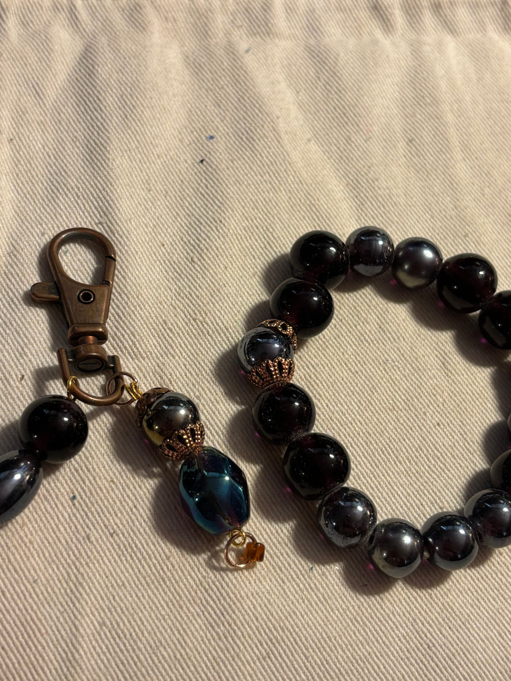 Dark Purple Beaded Set