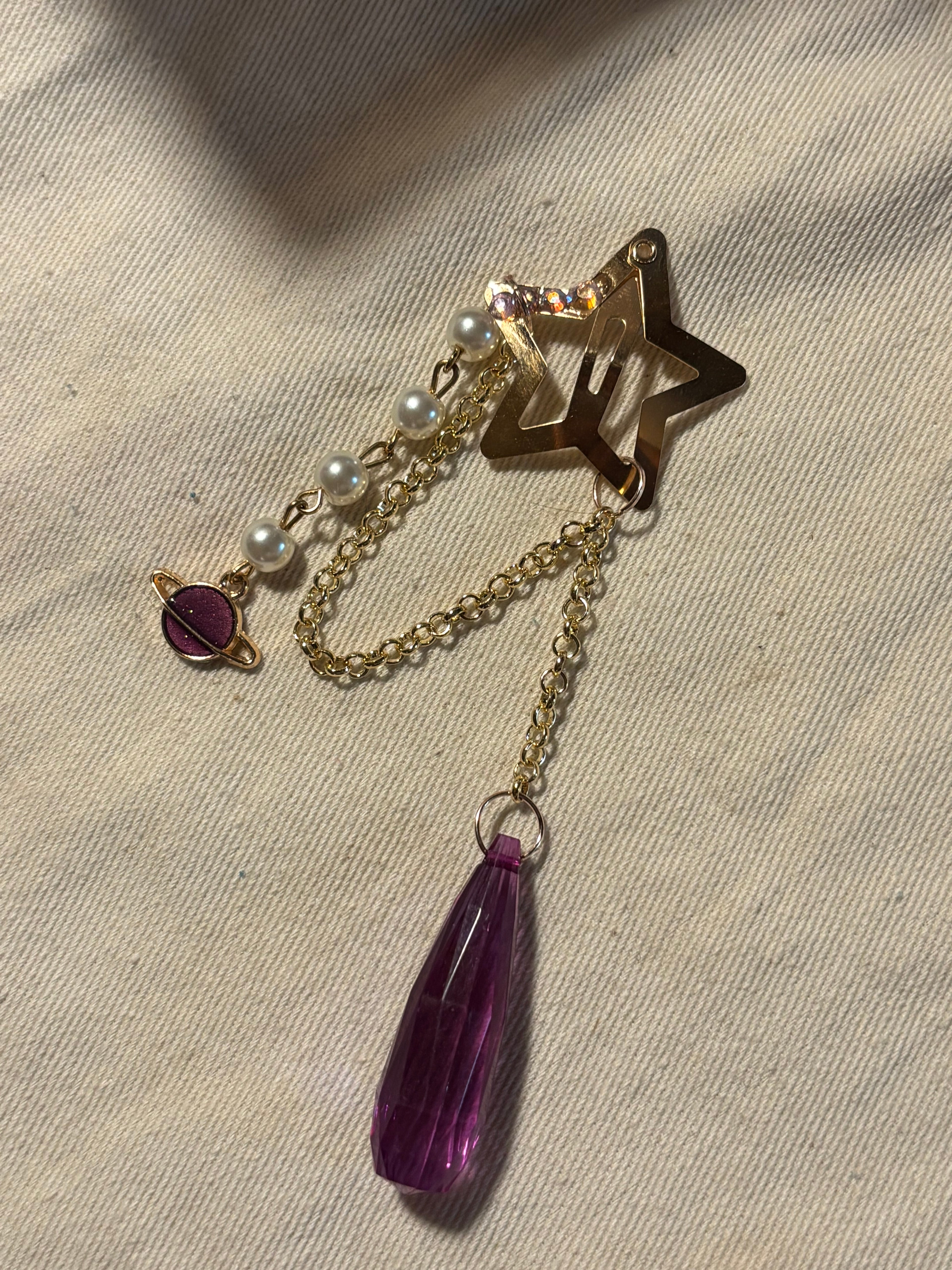 Purple Themed Hair Clip
