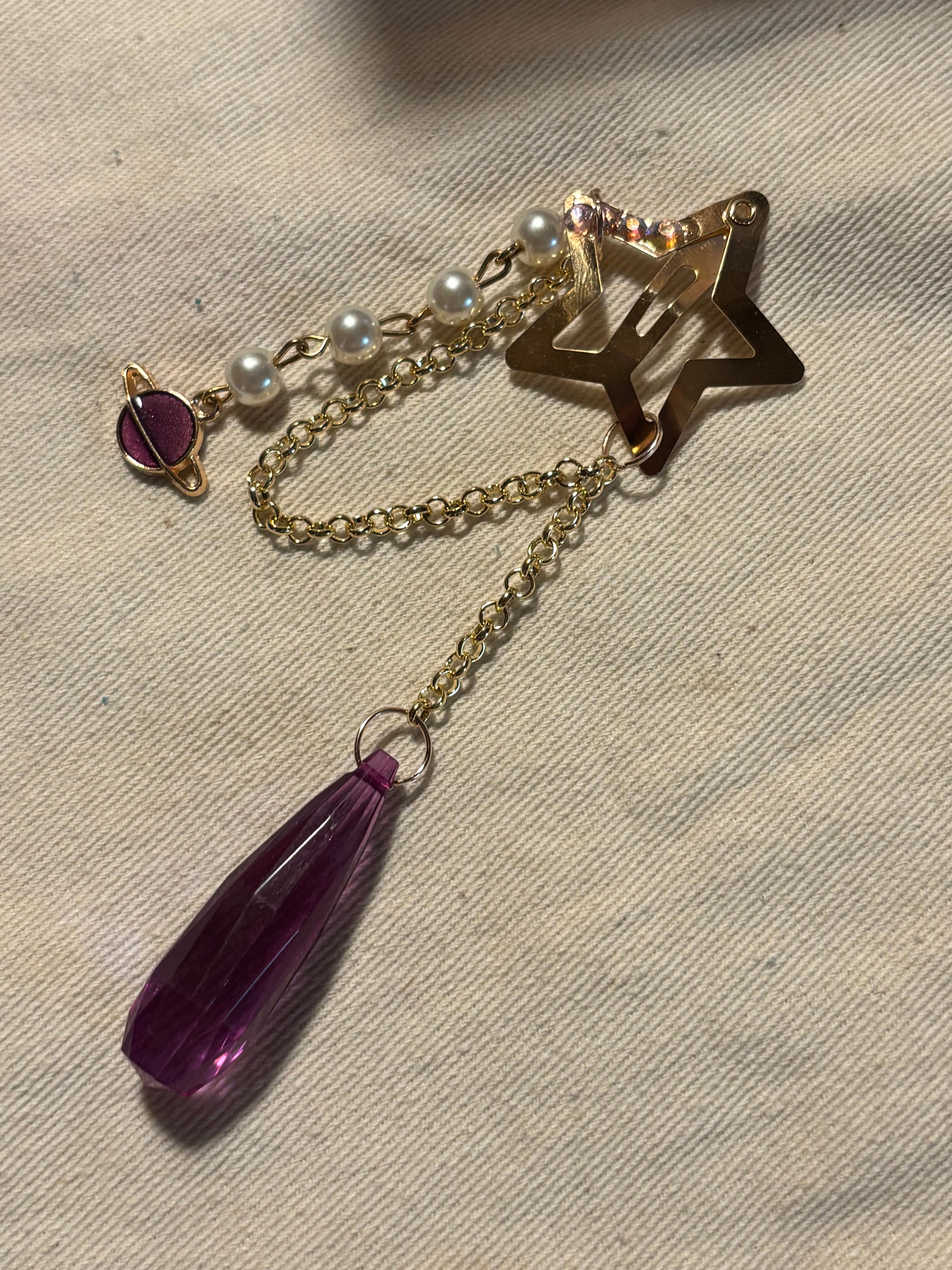 Purple Themed Hair Clip