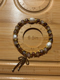 Gold Bow Charm Bracelet