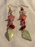 Mint Rose Bloom Earrings