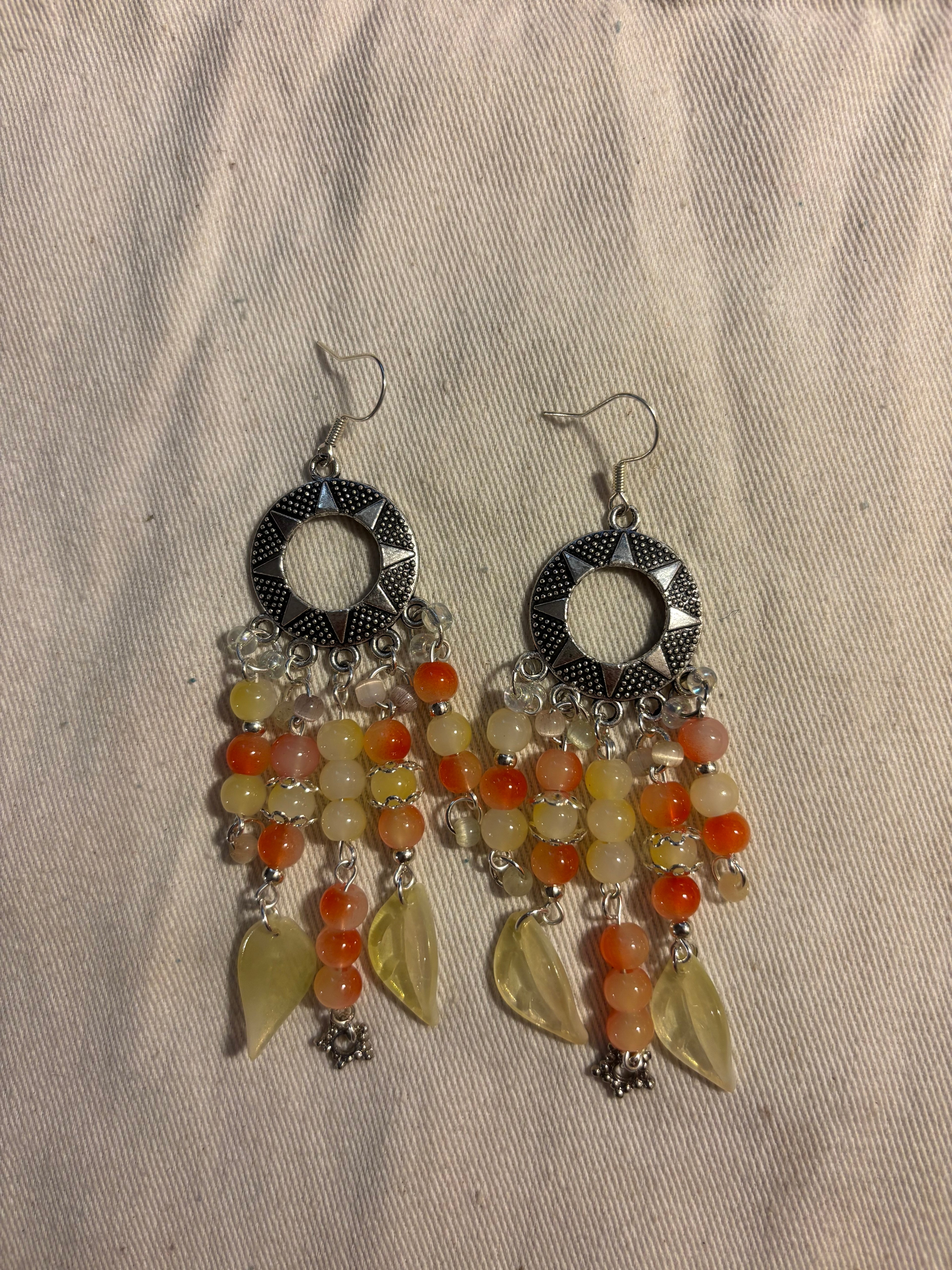 Sunset Silver Spring Earrings