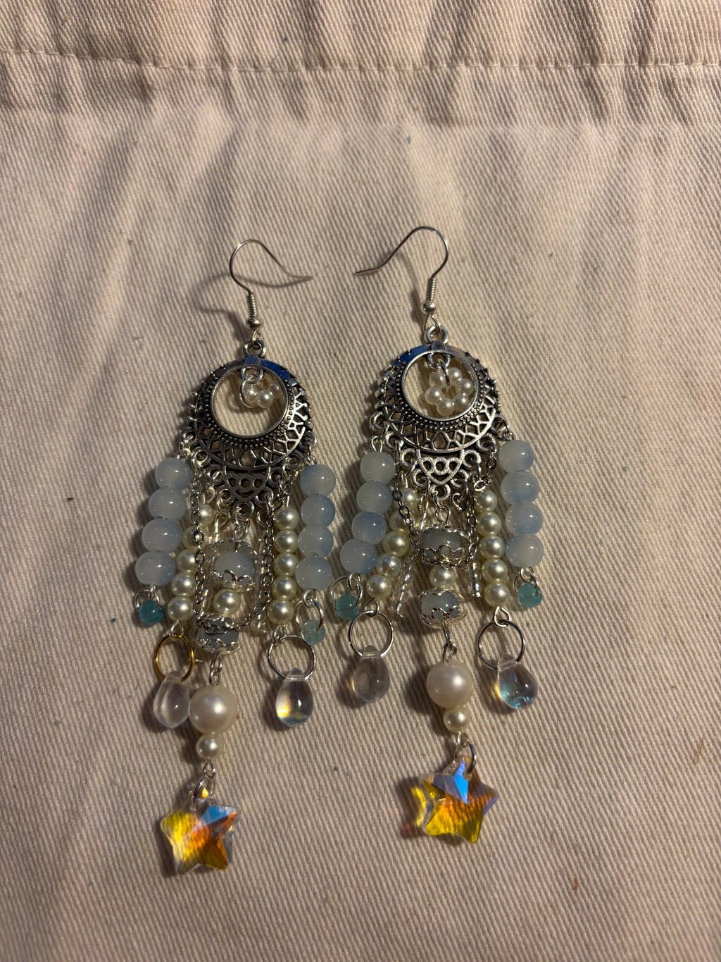 Crystal Sky Petals Earrings