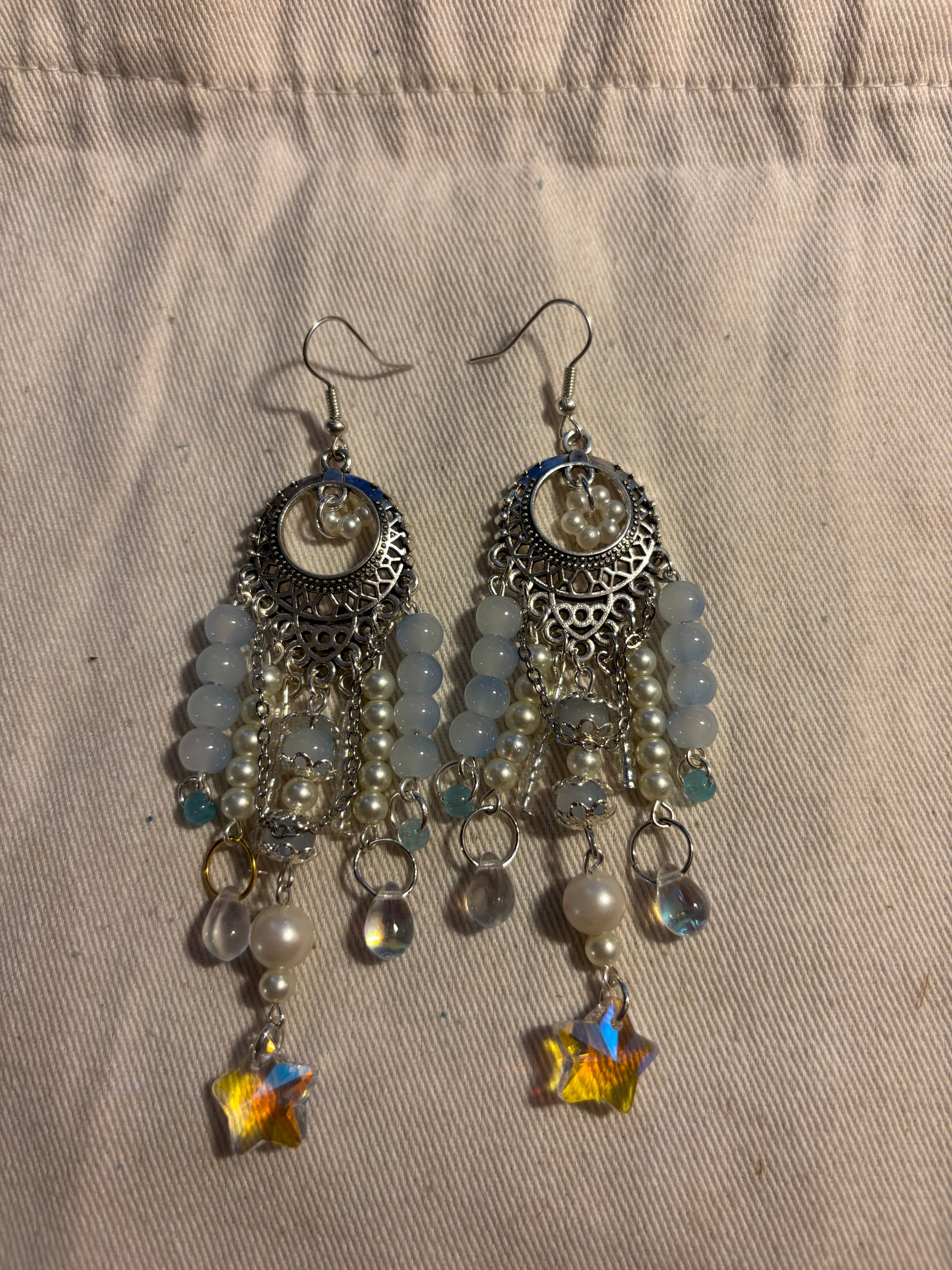 Crystal Sky Petals Earrings