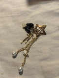 Whimsical Gold Chain Hair Clip