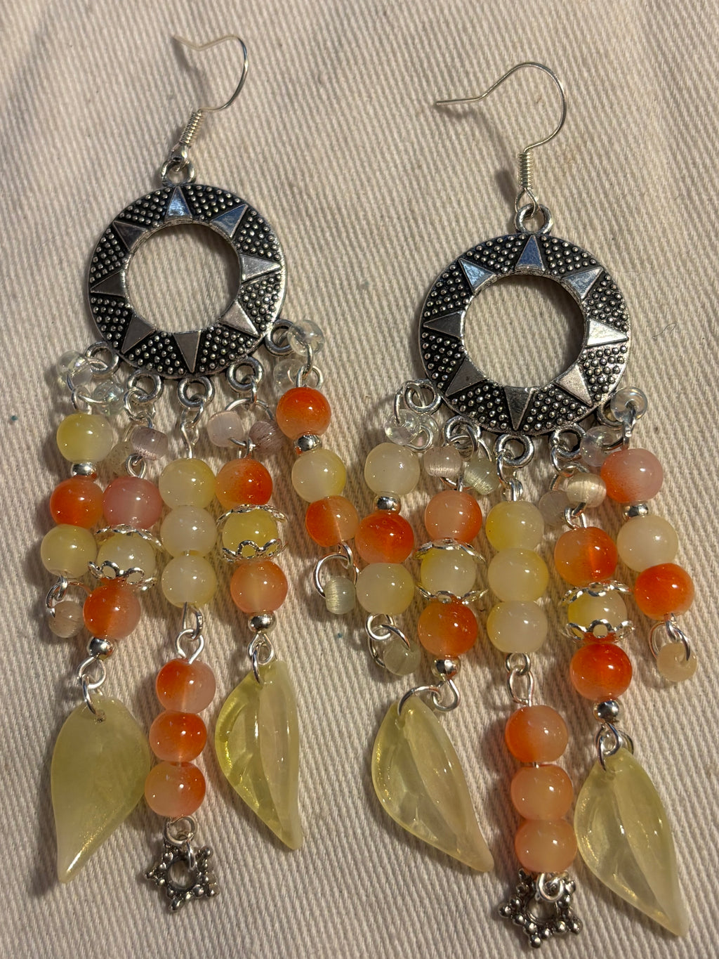 Sunset Silver Spring Earrings