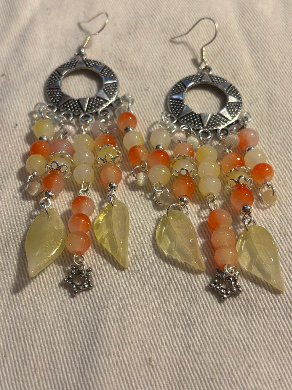 Sunset Silver Spring Earrings