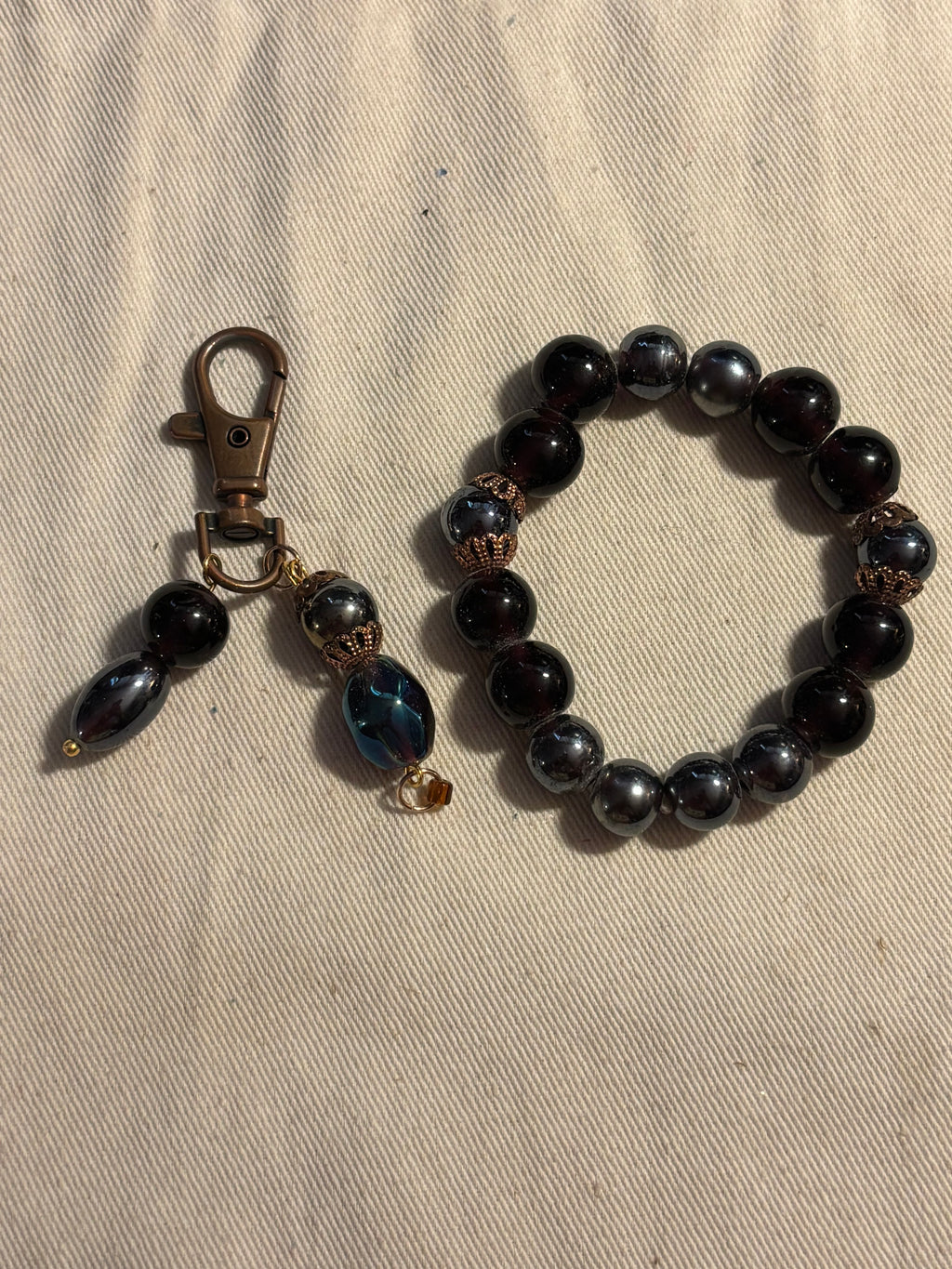 Dark Purple Beaded Set