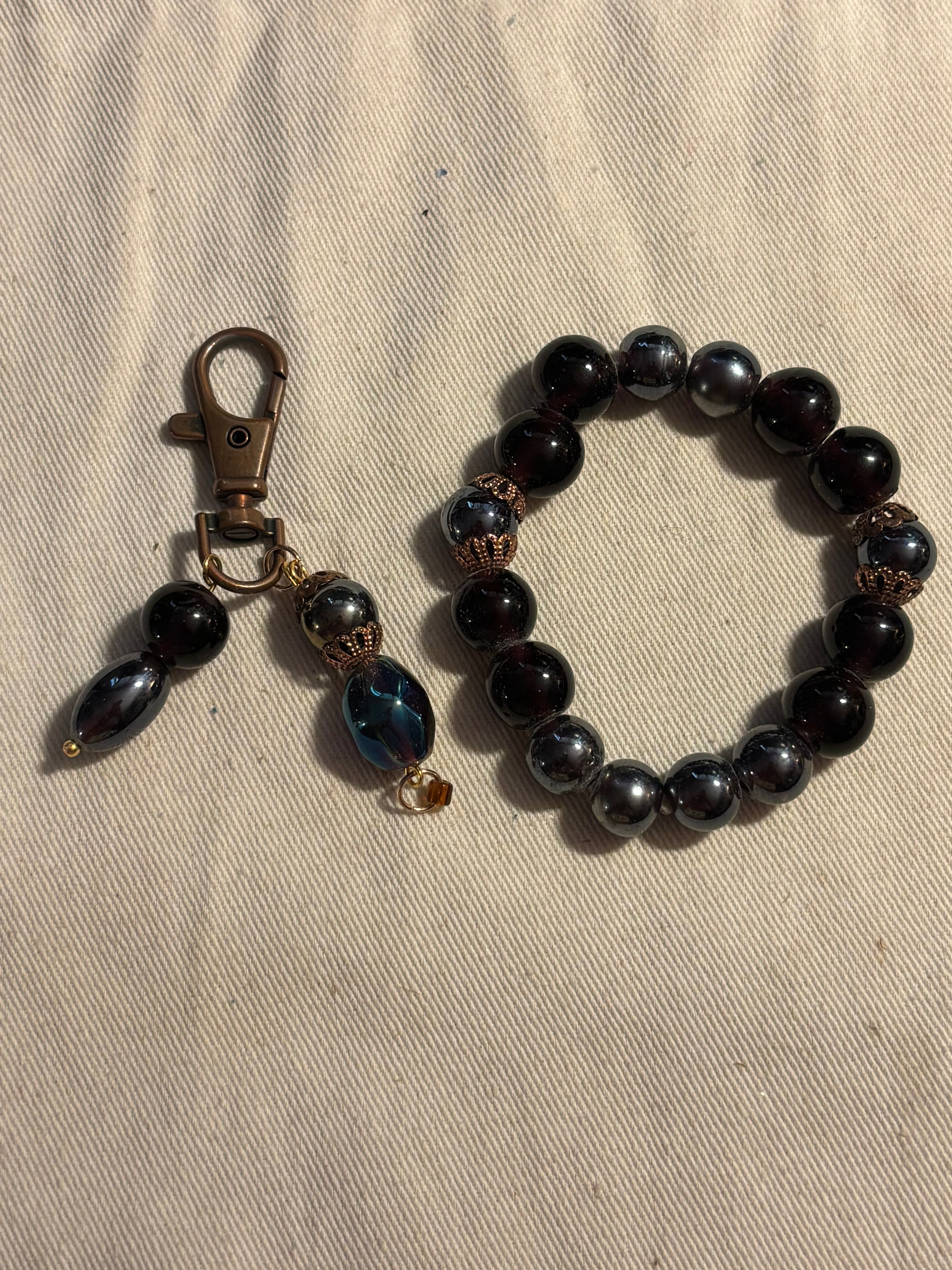 Dark Purple Beaded Set