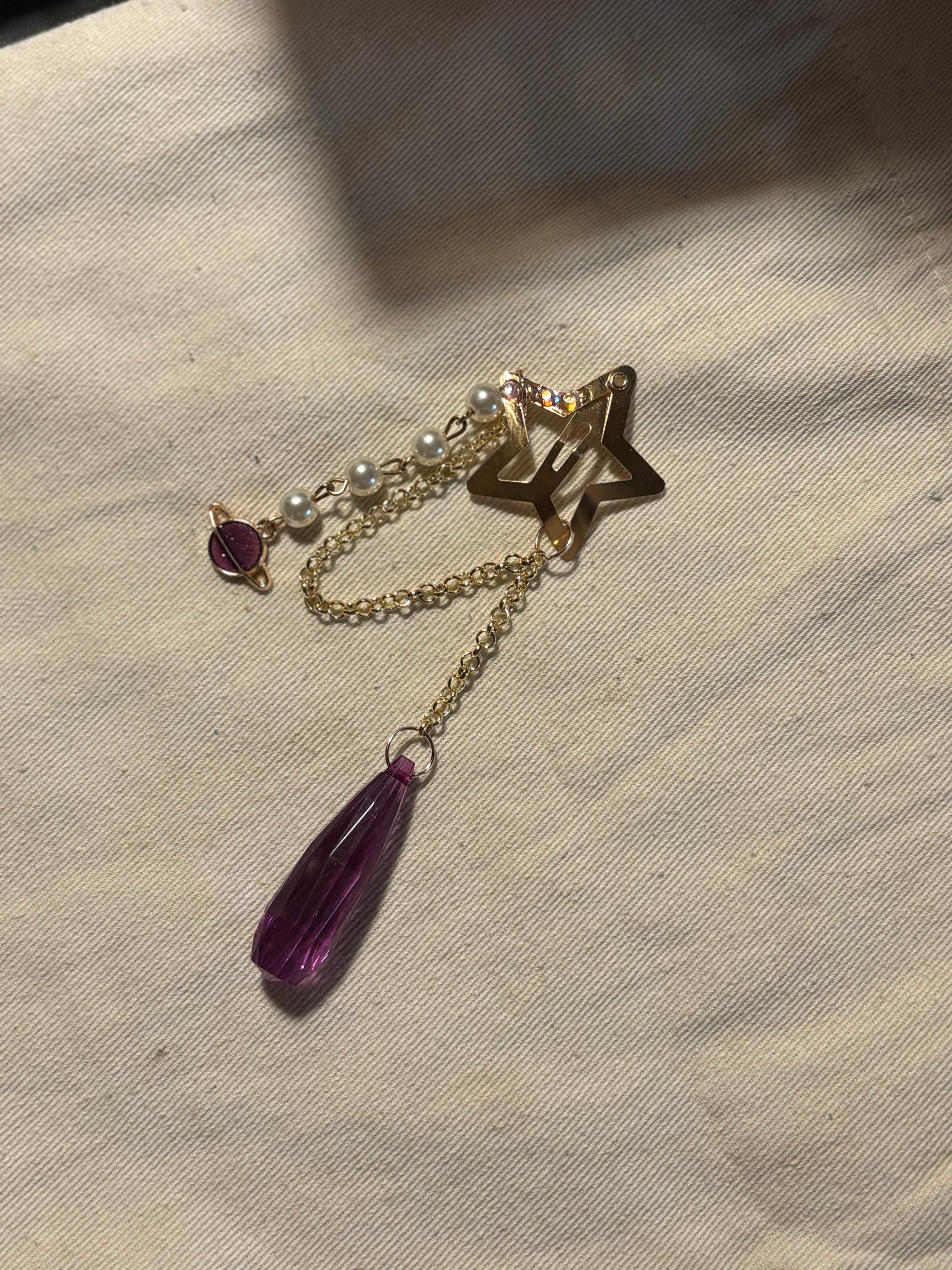 Purple Themed Hair Clip