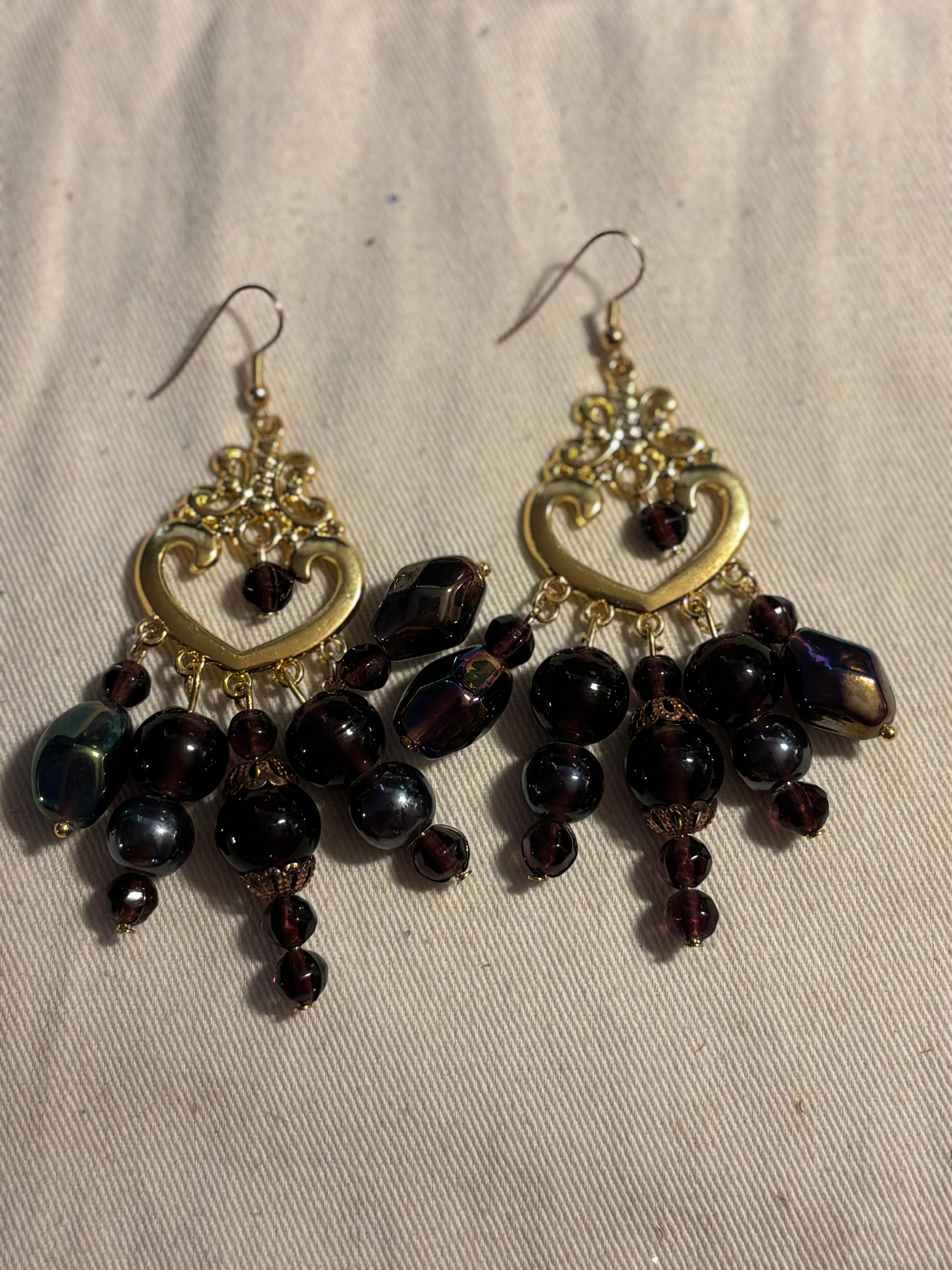 Dark Purple Beaded Set