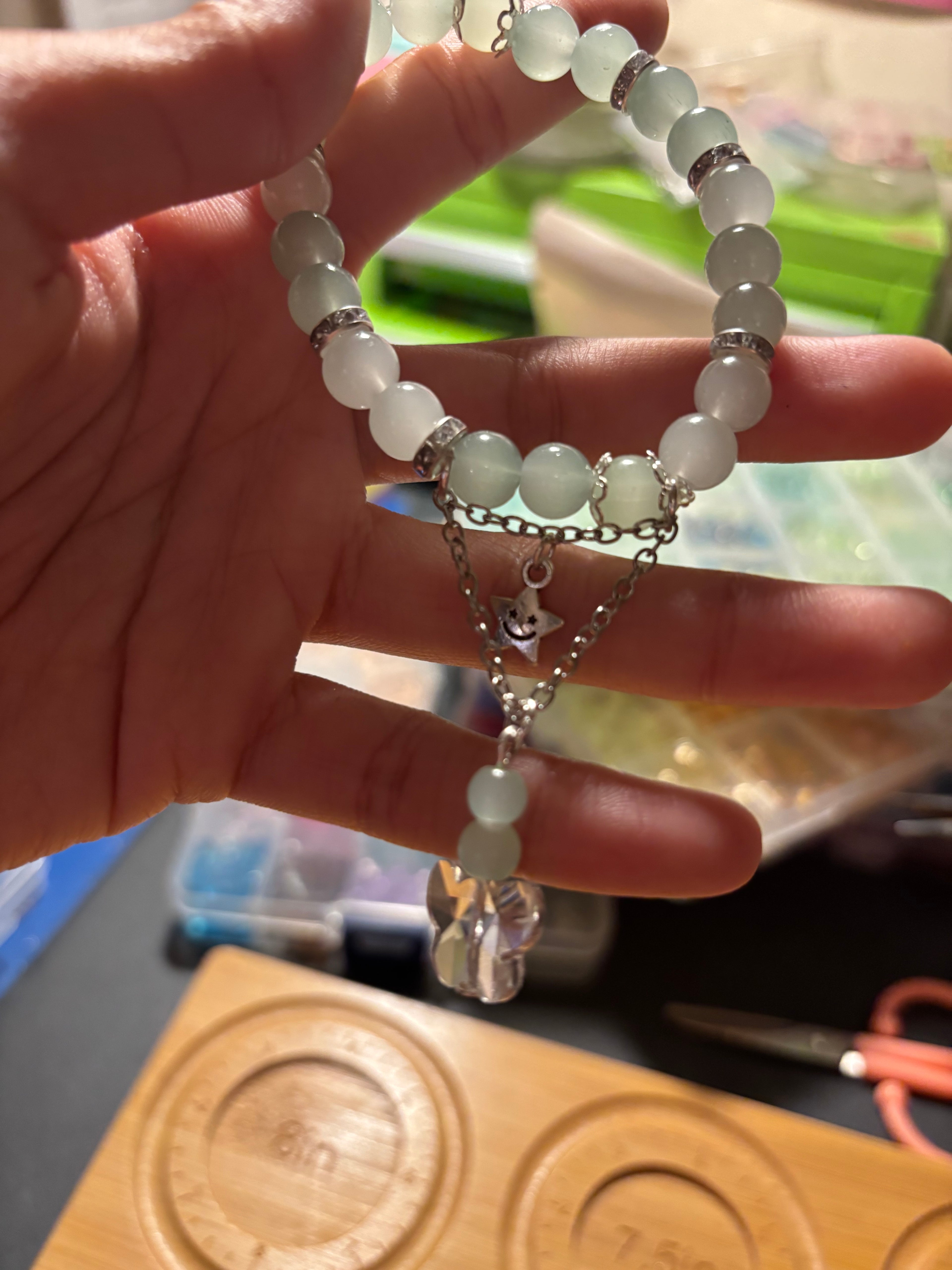 Cottagecore Floral Charm Bracelet