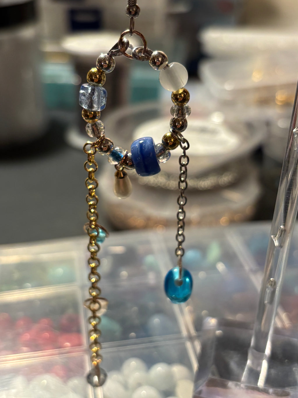 Silver and Gold earrings