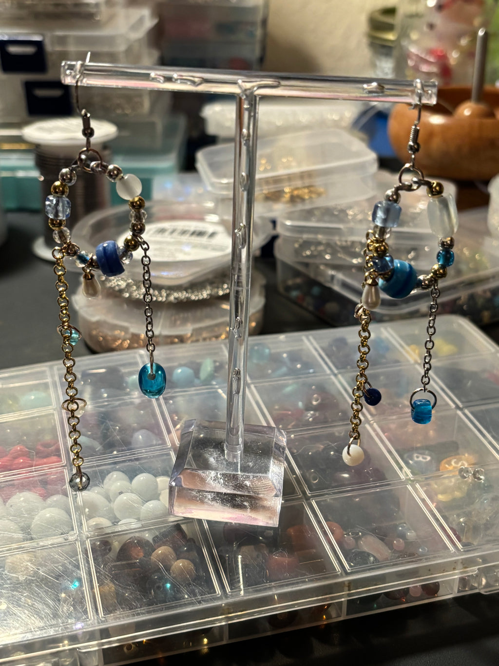 Silver and Gold earrings