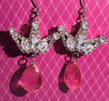 Pink Crown Earrings